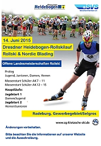 Plakat Heidebogen-Rollskilauf 2015