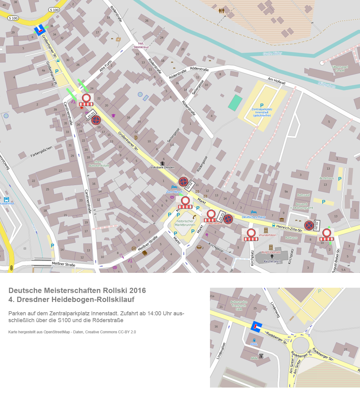 Streckenplan DM 2016 Radeburg (Samstag)